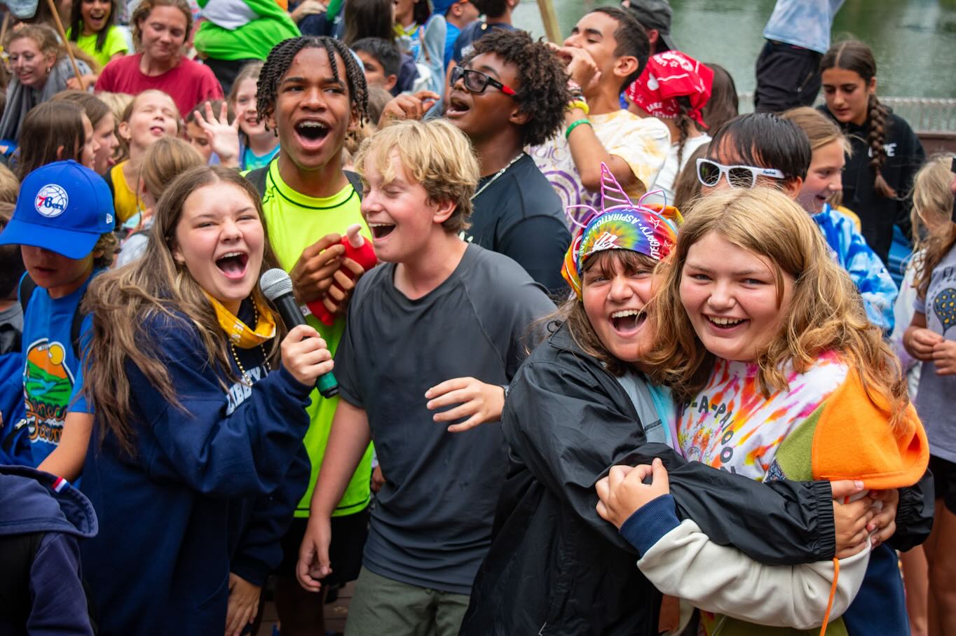 Kids having a great time without cell phones