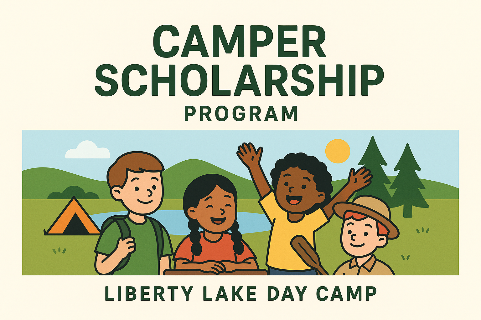 News alert! Scholarship program for 2026 campers at Liberty Lake Day Camp