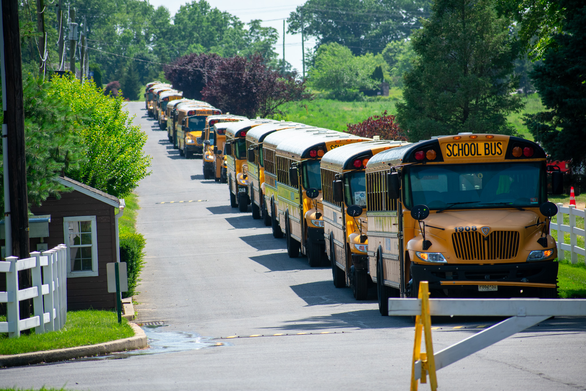 Riding the bus at Liberty Lake Day Camp